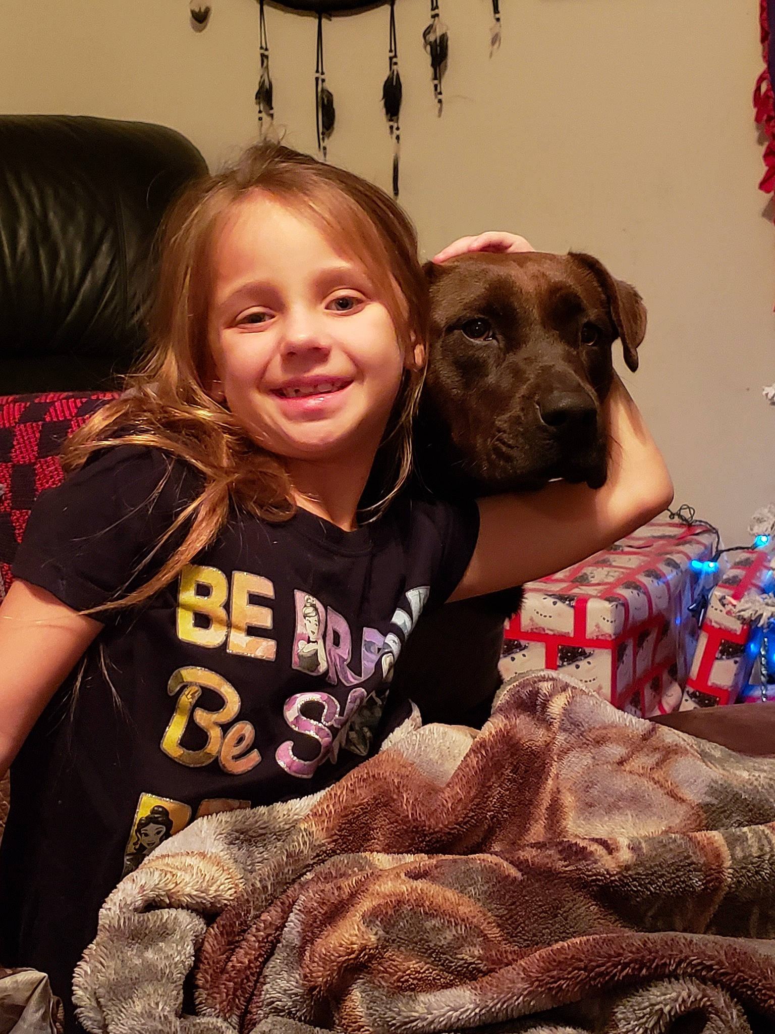 Chloe Bailey is registered to the contest to win money with this photo: canidae, carnivore, companion_dog, dog, dog_breed, fawn, joy, person, sporting_group