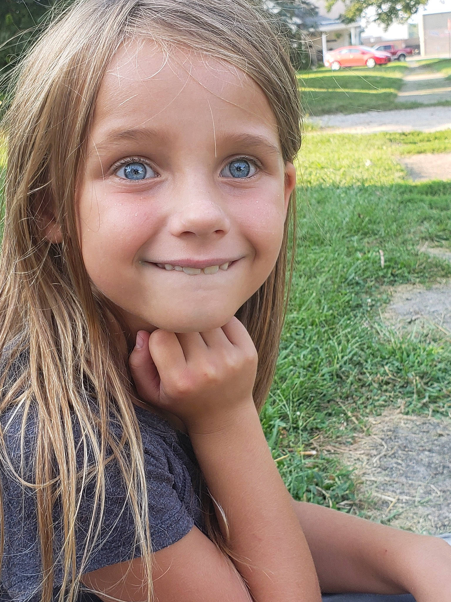 Chloe Bailey joined the competition — help win amazing prizes! beauty, blond, brown_hair, child, child_model, chin, eye, face, facial_expression, fun, grass, hair, hairstyle, head, joy, lip, long_hair, nose, person, skin