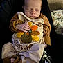 baby, infant, sleeping, thanksgiving, turkey, clothing, hand, legs, carpet, lap, person, fabric, cozy, indoors, cute, child, soft, home, comfort, relaxing