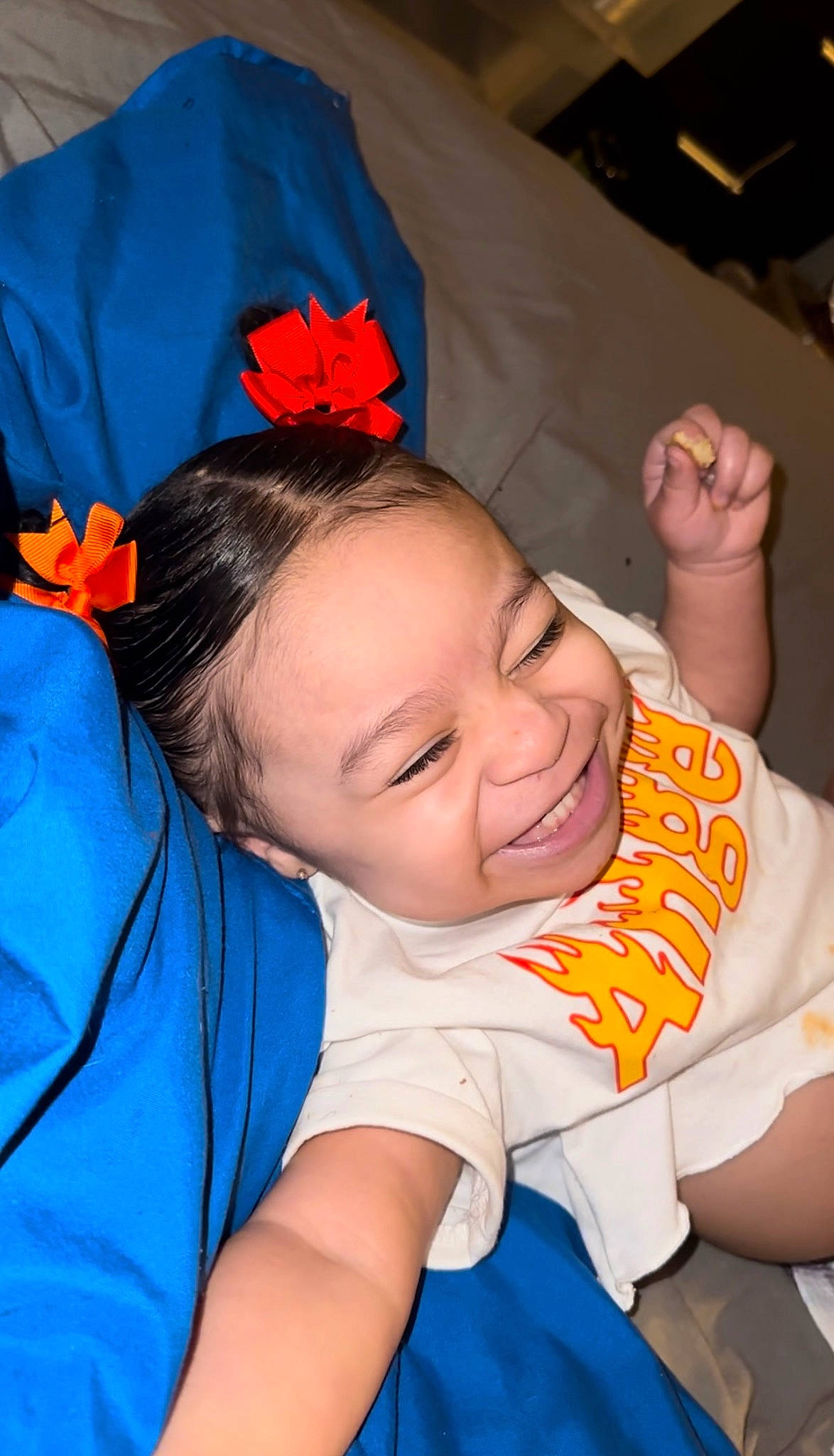 Armani joined the competition — help win amazing prizes! baby, baby_products, baby_toddler_clothing, blue, cheek, child, comfort, electric_blue, event, facial_expression, fun, hairstyle, happy, joy, lip, mouth, nose, person, skin, smile