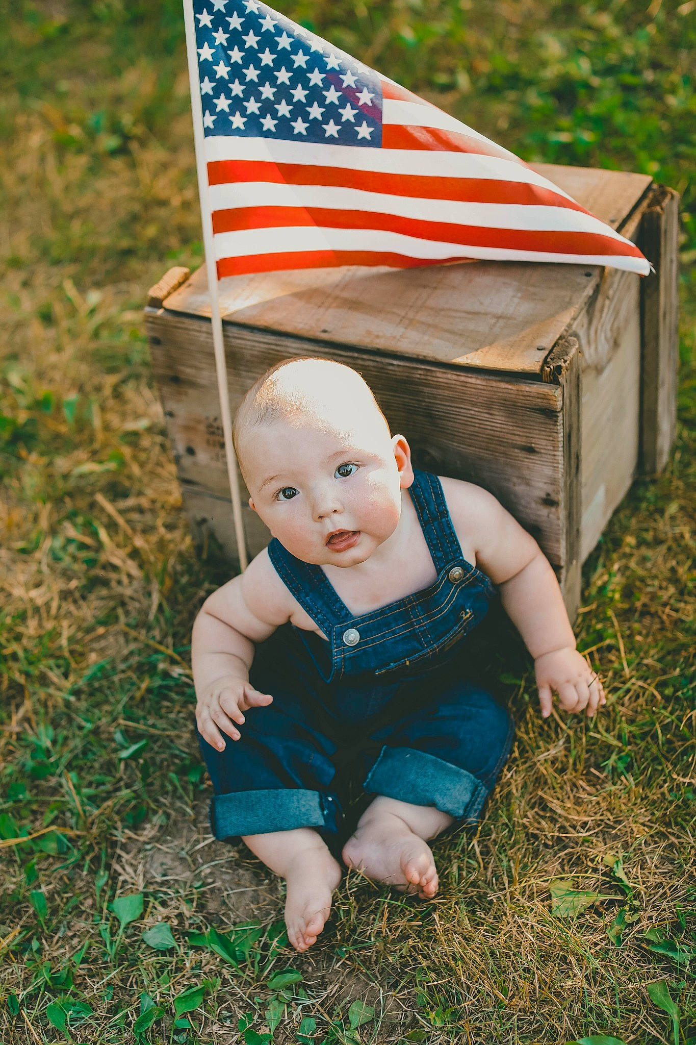 Waylen joined the competition — help win amazing prizes! baby, baby_toddler_clothing, child, clothing, flag, flag_day_usa, flag_of_the_united_states, grass, grassland, happy, lawn, leaf, leisure, people_in_nature, person, plant, recreation, soil, t_shirt, toddler