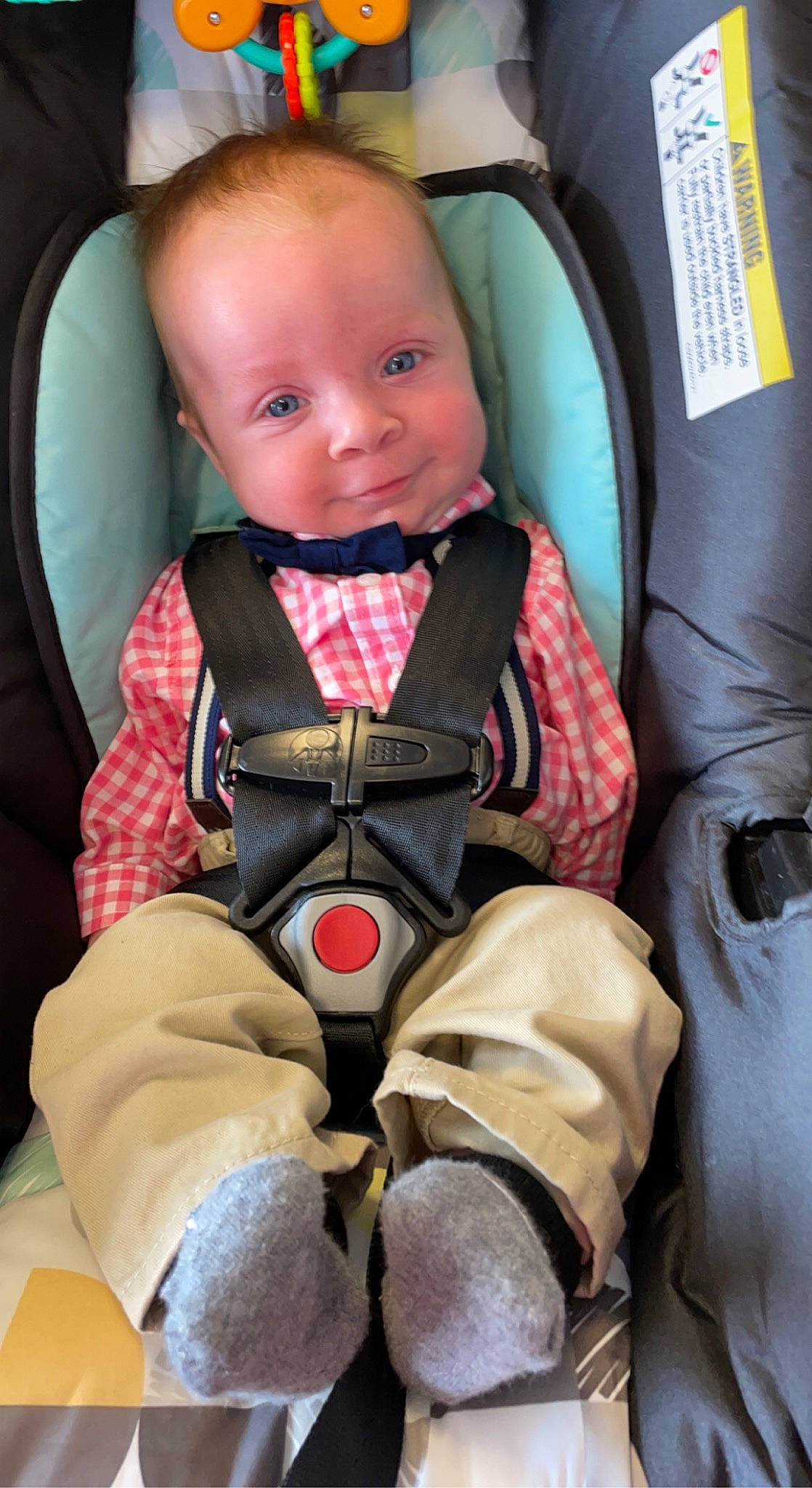 Braylon joined the competition — help win amazing prizes! auto_part, baby, baby_carriage, baby_products, baby_toddler_clothing, car_seat, car_seat_cover, carmine, chair, child, comfort, head, human_leg, knee, person, personal_protective_equipment, seat_belt, sitting, thigh, tie