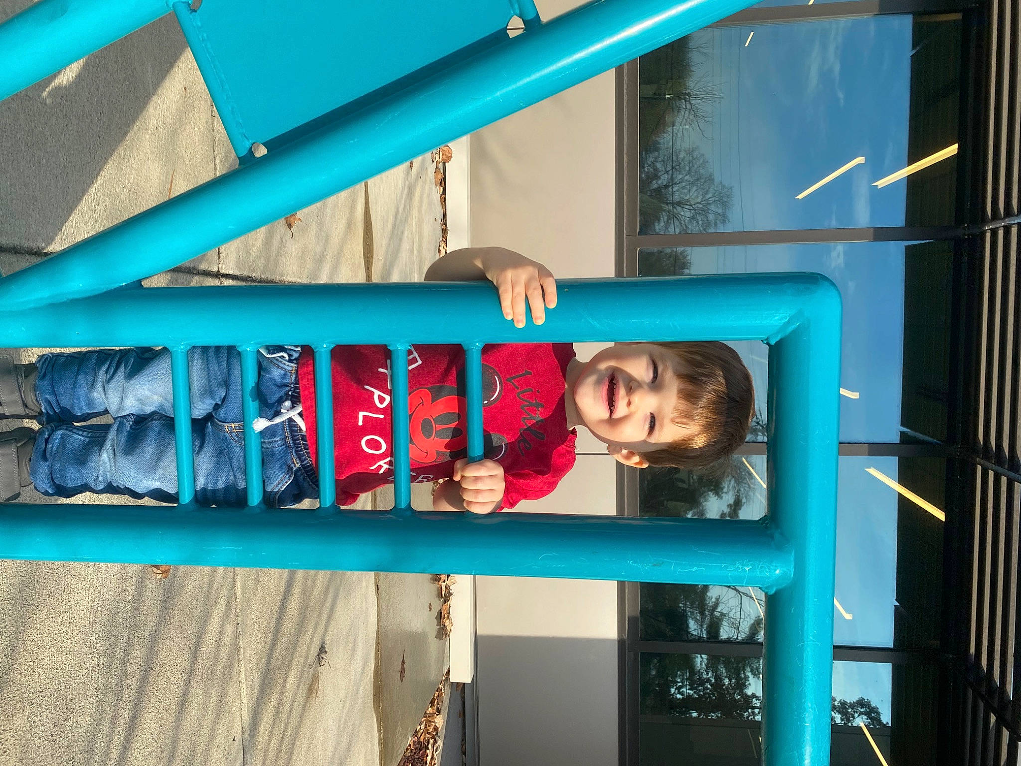 Leon joined the competition — help win amazing prizes! azure, baby_toddler_clothing, blue, building, child, city, electric_blue, fun, happy, joy, leisure, magenta, pattern, person, play, recreation, smile, t_shirt, tints_and_shades, toddler