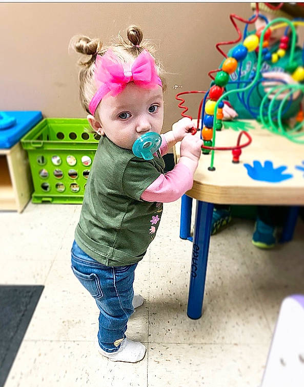 Joelynne is registered to the contest to win money with this photo: baby, child, fun, party_supply, person, play, smile, toddler, toy