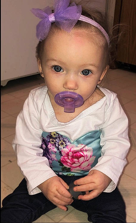 Joelynne joined the competition — help win amazing prizes! baby, cheek, child, face, fashion_accessory, flower, hair_accessory, head, headband, headgear, headpiece, lip, mouth, person, petal, pink, plant, toddler