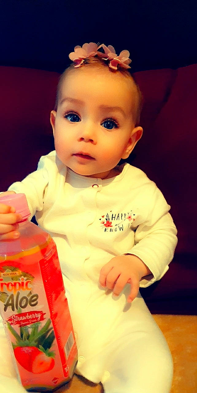 Rebecca joined the competition — help win amazing prizes! baby, cheek, child, person, skin, toddler