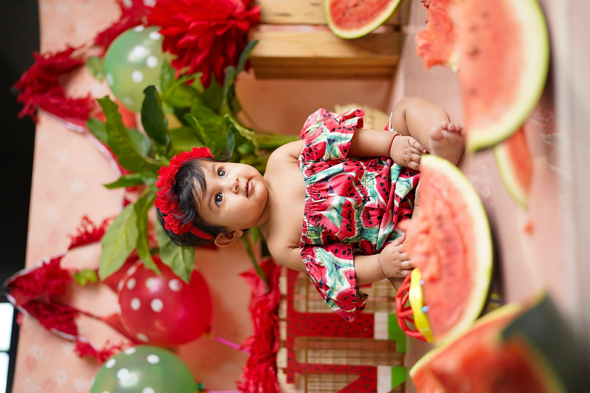 Divisha is registered to the contest to win money with this photo: beauty, citrullus, dress, event, flower, flower_arranging, food, fruit, green, happy, headwear, magenta, natural_foods, peach, person, petal, pink, plant, red, rose
