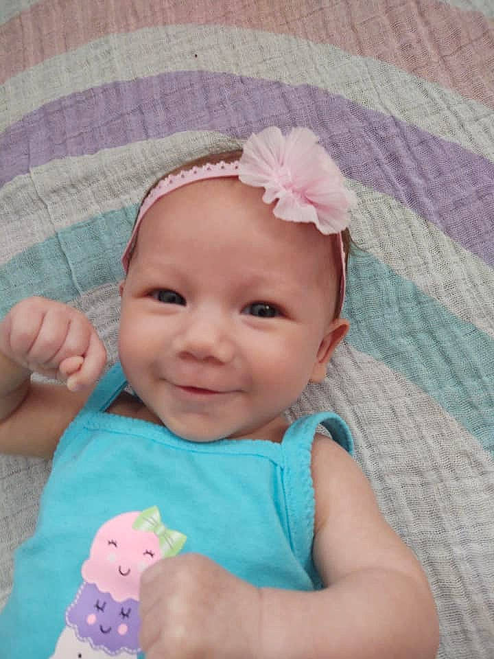 Marley joined the competition — help win amazing prizes! baby, baby_toddler_clothing, cheek, child, ear, face, fashion_accessory, hair_accessory, hand, head, headband, headgear, headwear, joy, lip, person, pink, product, skin, toddler