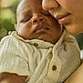 Jasiah joined the competition — help win amazing prizes! baby, sleeping, adult, close_up, face, love, affection, skin, buttoned_shirt, comfort, tenderness, portrait, child, person, warmth, natural_light, holding, family, intimacy, blurred_background