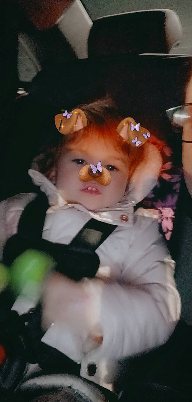 Leilani joined the competition — help win amazing prizes! cheek, child, costume, doll, event, eyelash, eyewear, fashion_accessory, fashion_design, figurine, formal_wear, fur, person, pink, skin, toy, wig