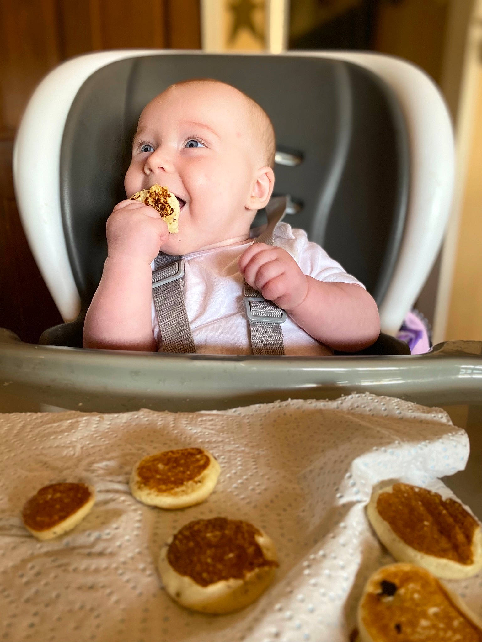 Faye joined the competition — help win amazing prizes! baby, baked_goods, baking, breakfast, child, comfort_food, cuisine, dessert, dish, eating, finger_food, food, meal, person, snack, toddler