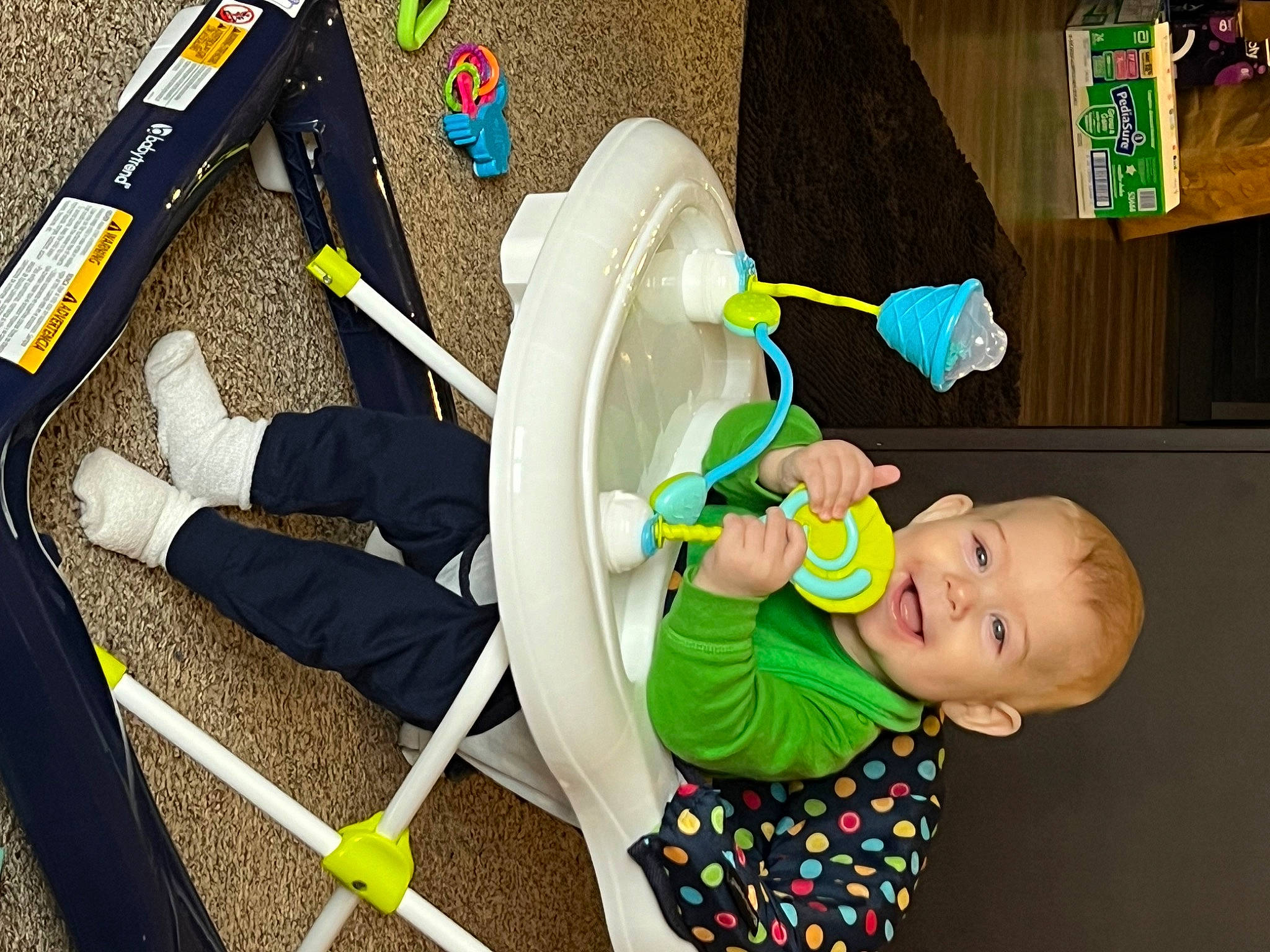 Christian is registered to the contest to win money with this photo: animation, baby, baby_products, baby_safety, baby_toddler_clothing, baby_toys, child, costume, fictional_character, fun, happy, joy, leisure, person, play, room, toddler, toy, yellow