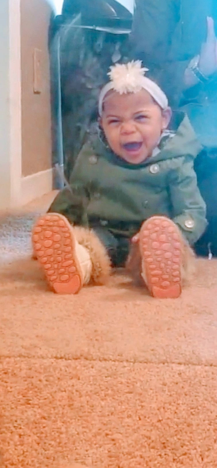 Danika is registered to the contest to win money with this photo: baby, child, person, play, skin, toddler