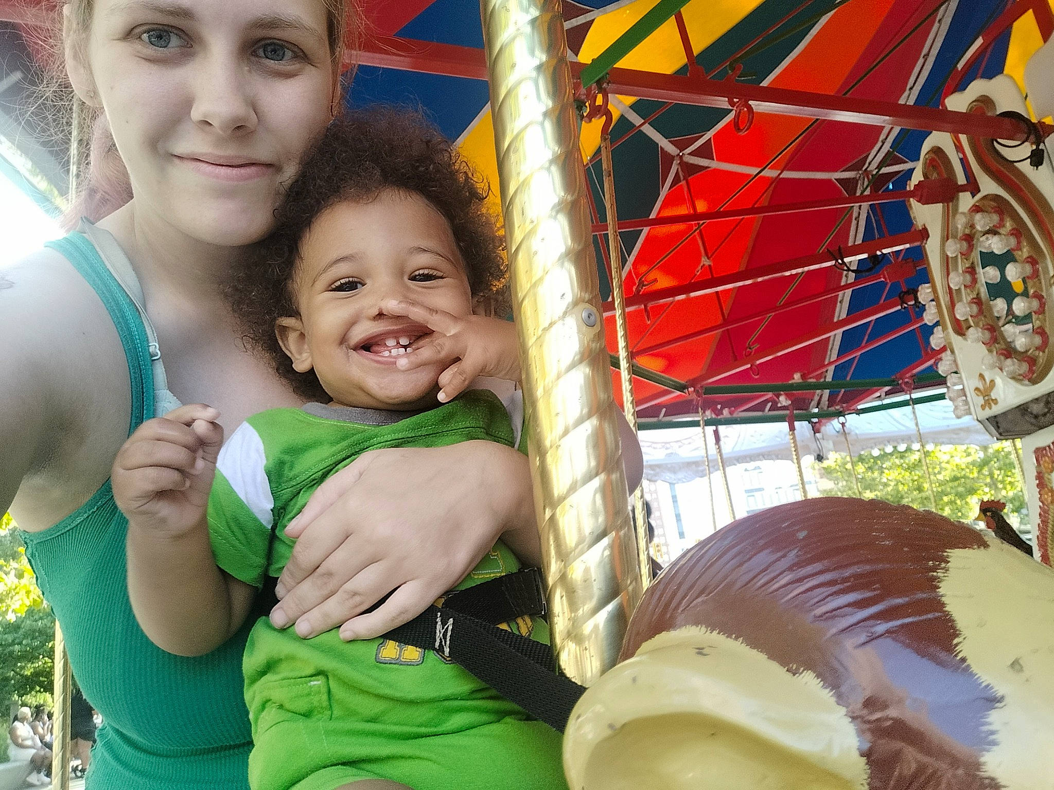 Javier joined the competition — help win amazing prizes! amusement_park, amusement_ride, child, event, ferris_wheel, fun, happy, headwear, joy, leisure, nonbuilding_structure, organ, outdoor_play_equipment, people, person, playground, recreation, smile, summer, toddler