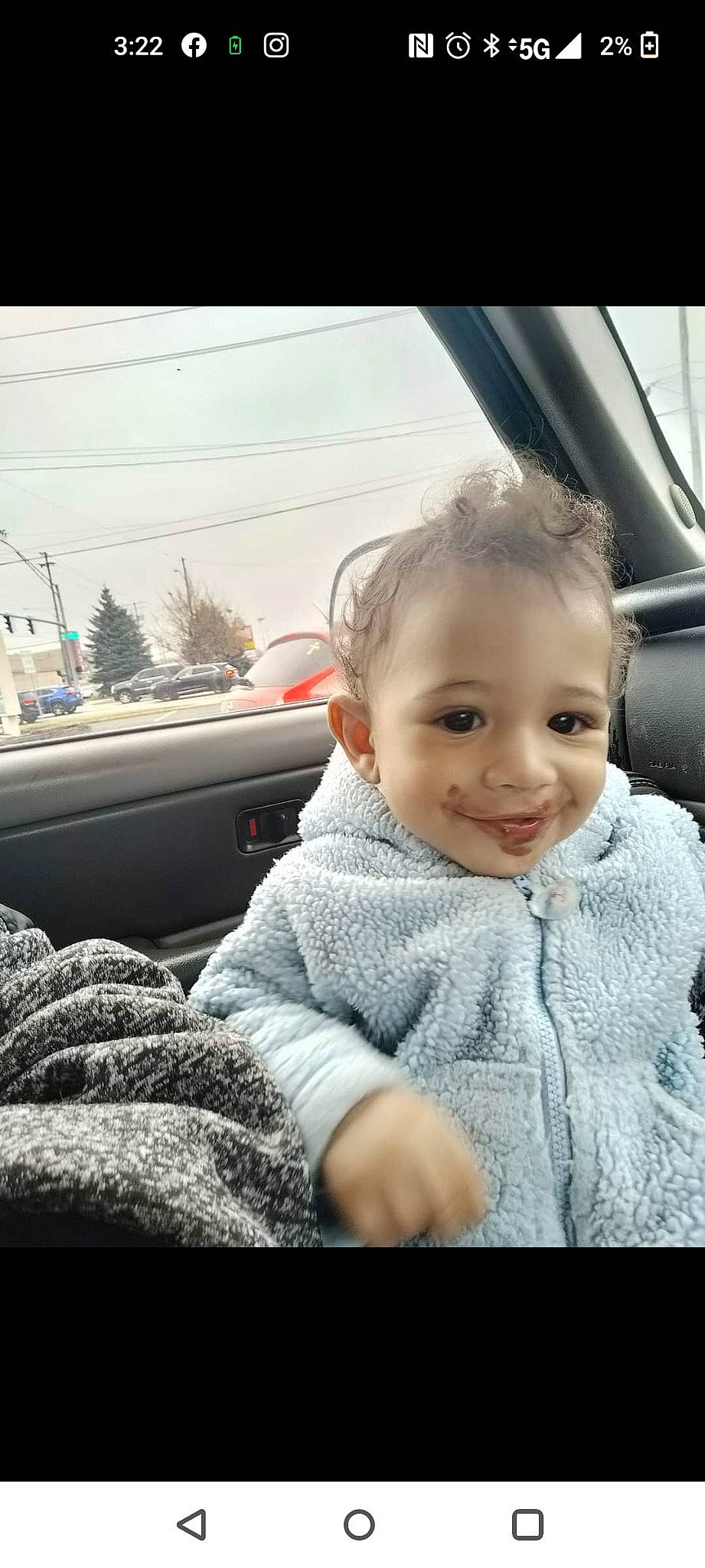 Javier is registered to the contest to win money with this photo: auto_part, automotive_design, automotive_exterior, baby, baby_toddler_clothing, blond, car, cool, eyebrow, flash_photography, fun, happy, joy, motor_vehicle, person, sky, smile, toddler, vehicle, vehicle_door