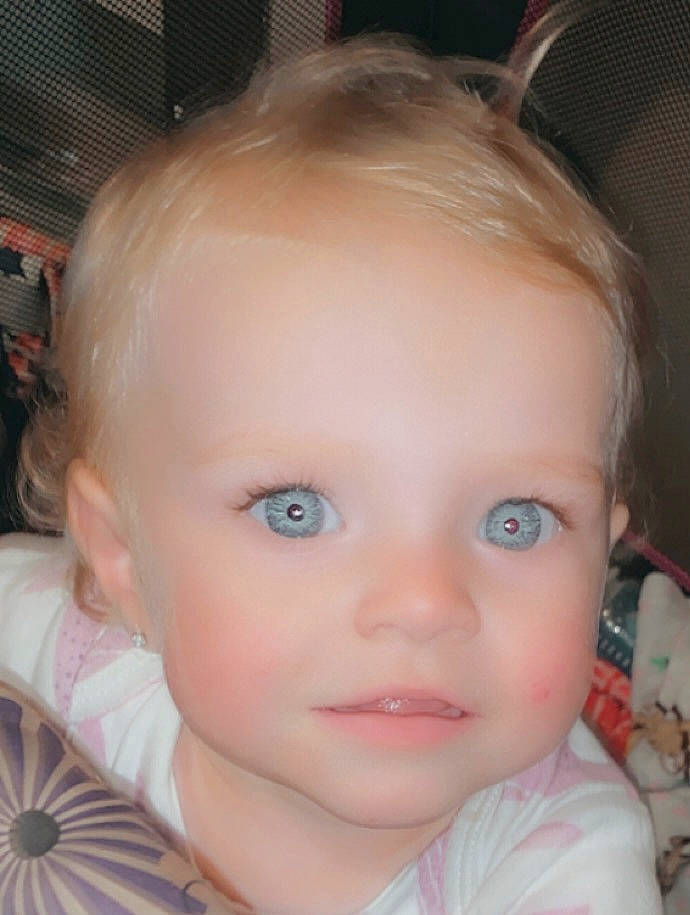Braylee joined the competition — help win amazing prizes! baby, baby_toddler_clothing, cheek, child, chin, ear, eye, eyebrow, eyelash, flash_photography, forehead, headgear, iris, lip, long_hair, mouth, neck, nose, person, skin