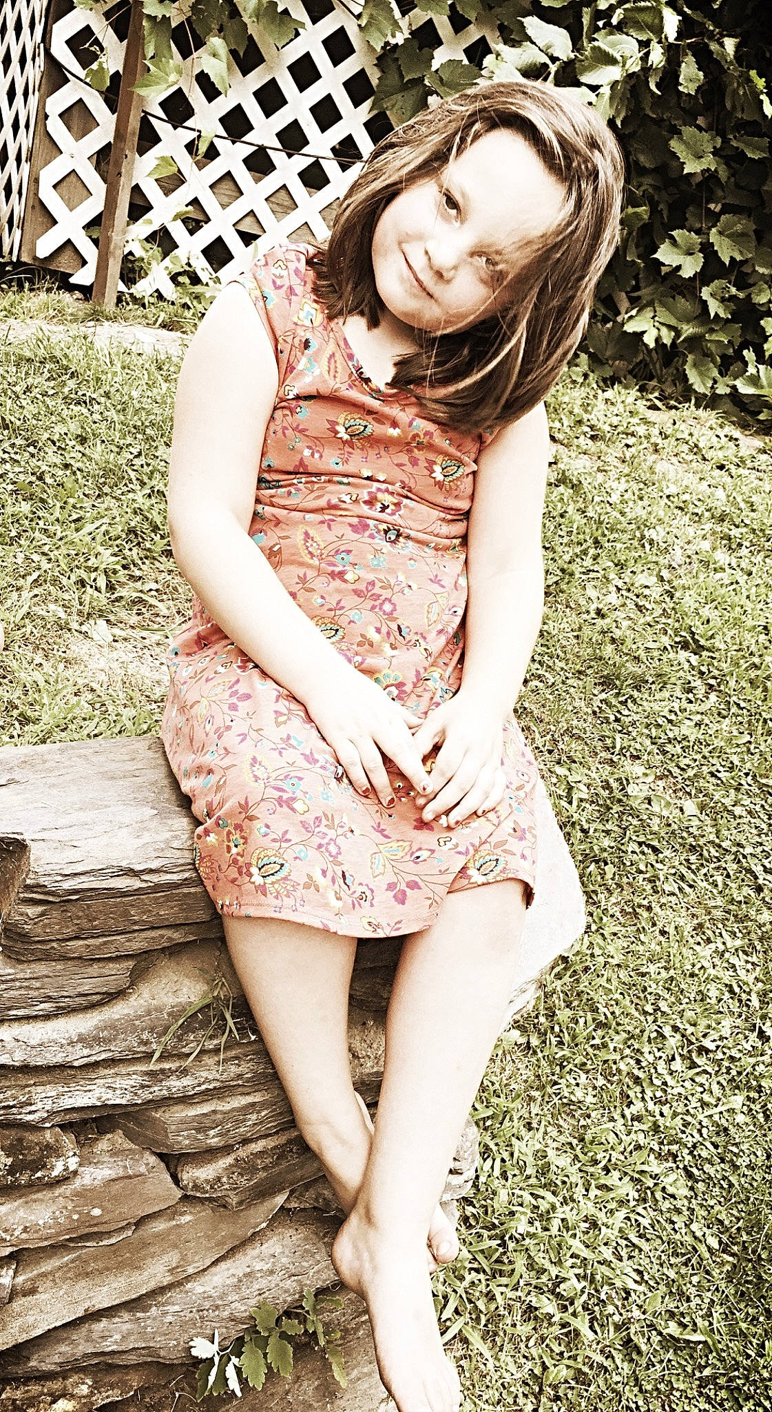 Naomi joined the competition — help win amazing prizes! beauty, dress, eye, fashion, grass, joy, leg, lip, long_hair, model, person, photo_shoot, photograph, photography, pink, sitting, skin, smile, spring, summer