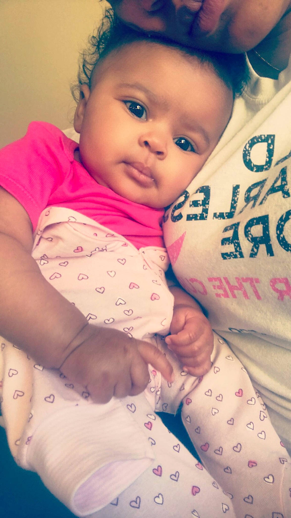 Monroe joined the competition — help win amazing prizes! arm, beauty, cheek, child, day, eye, face, girl, head, human_hair_color, infant, leg, lip, nose, person, pink, product, purple, skin, smile