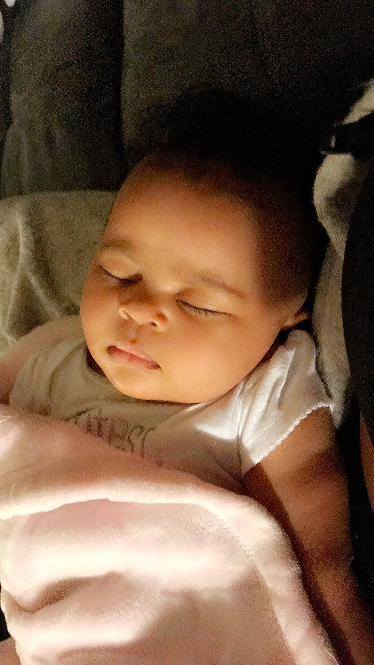 Monroe joined the competition — help win amazing prizes! bedtime, cheek, child, face, forehead, girl, head, infant, lip, nap, nose, person, skin, sleep, smile, toddler