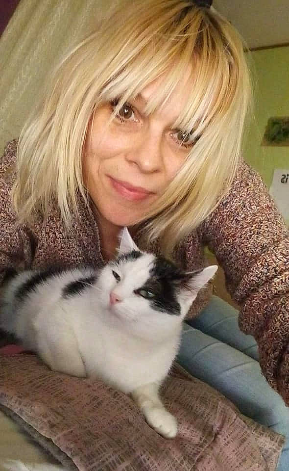 Crevette participe au concours pour gagner de l'argent avec cette photo : blond, brown_hair, cat, cat_like_mammal, domestic_short_haired_cat, fur, girl, hair, human_hair_color, iris, kitten, mammal, person, small_to_medium_sized_cats, whiskers