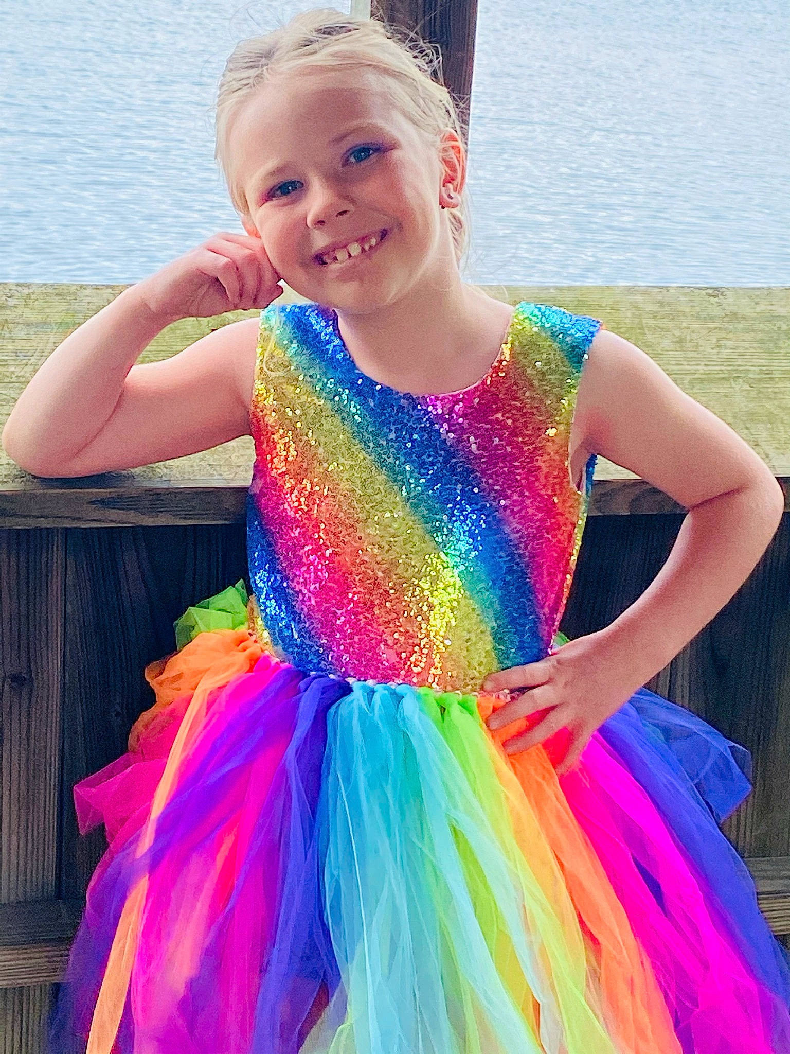 Zanyah is registered to the contest to win money with this photo: aqua, azure, baby_toddler_clothing, child, day_dress, dress, fashion_design, formal_wear, fun, hairstyle, happy, joy, magenta, person, pink, product, recreation, shoulder, smile, summer