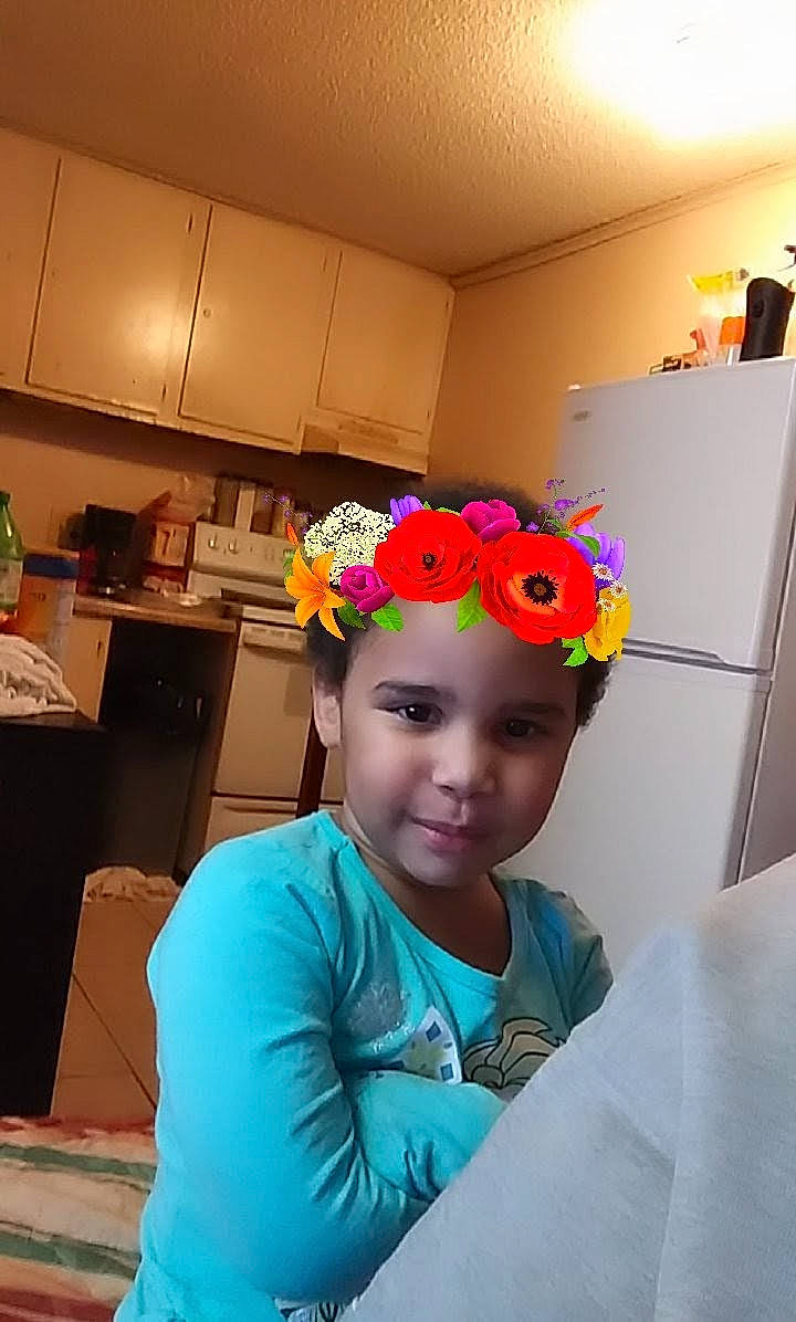 Lily joined the competition — help win amazing prizes! child, fashion_accessory, flower, hair_accessory, headband, headgear, headpiece, person, plant, selfie