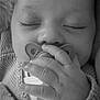 Ellie participe au concours pour gagner de l'argent avec cette photo : baby, blanket, child, closeup, cozy, cute, face, hand, infant, knit_sweater, monochrome, newborn, pacifier, peaceful, portrait, relaxing, rest, sleeping, soft_texture, tiny_fingers