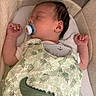 Rafael participe au concours pour gagner de l'argent avec cette photo : infant, baby, sleeping, pacifier, blanket, crocodile, pattern, bassinet, bed, sleep, child, clothing, cute, soft, peaceful, rest, newborn, face, hand, indoors