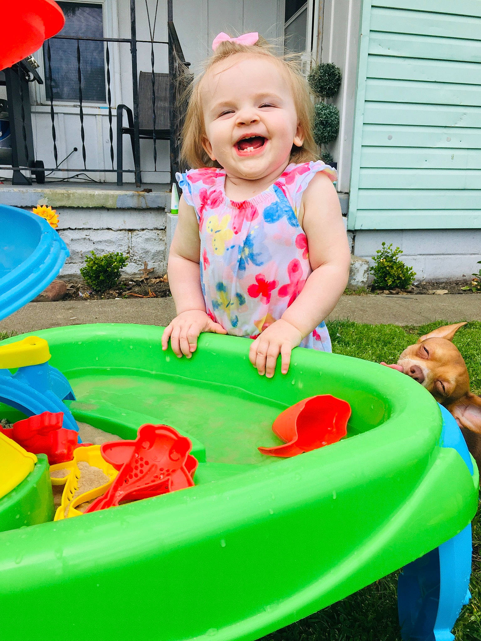 Emerlynn joined the competition — help win amazing prizes! baby_playing_with_toys, child, fun, joy, leisure, outdoor_play_equipment, person, play, playground, recreation, sandpit, summer, toddler, toy, yard