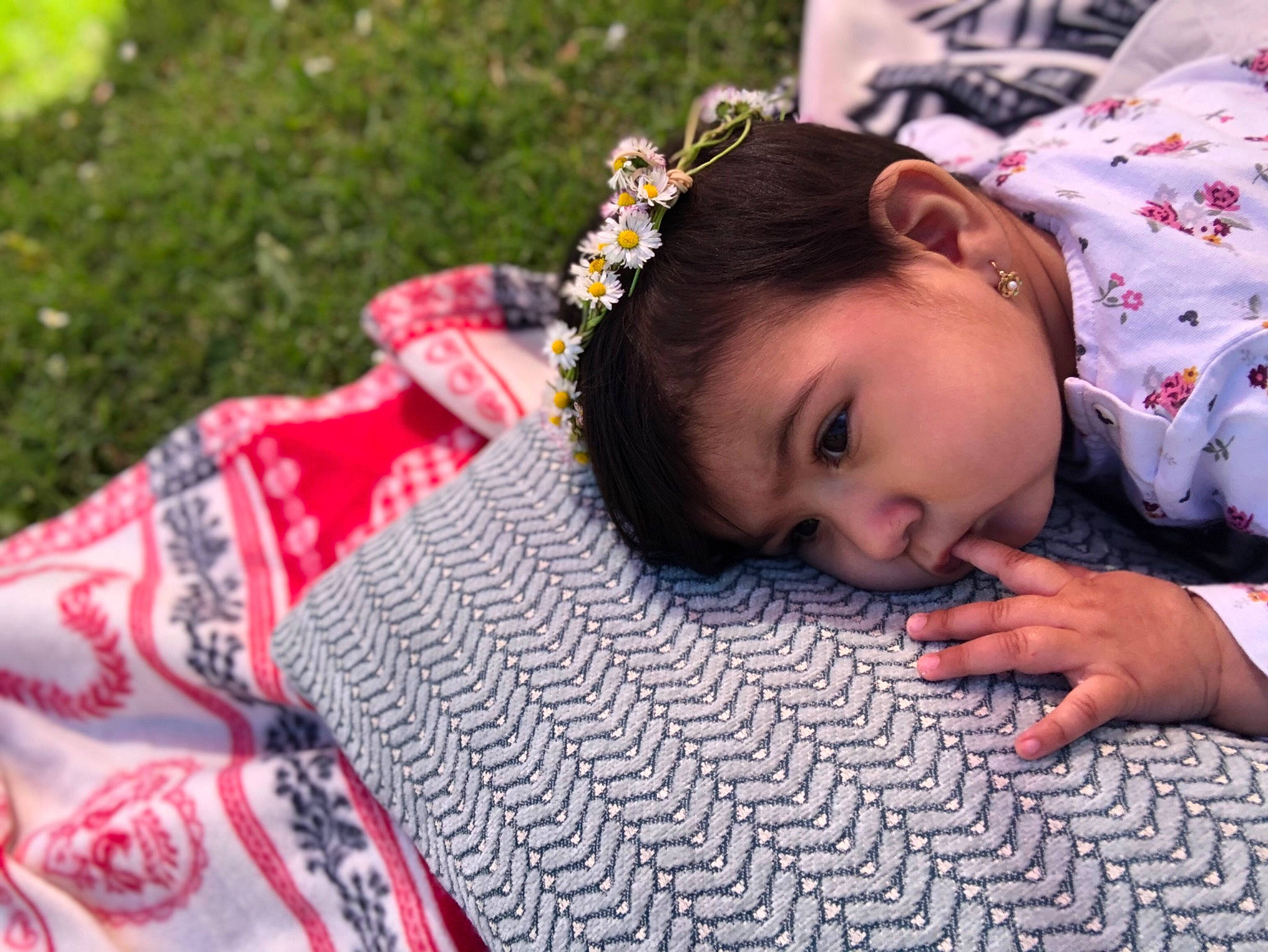 Emanuela a rejoint le concours — aidez-le/la à gagner de superbes lots ! baby, beauty, blanket, cheek, child, grass, happy, linens, nap, pattern, person, photography, plant, skin, sleep, textile, toddler
