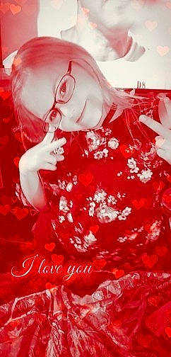 Lilly joined the competition — help win amazing prizes! art, event, eyewear, fictional_character, flesh, font, fun, gesture, happy, human_body, lip, long_hair, magenta, mouth, pattern, peach, person, petal, red, sunglasses