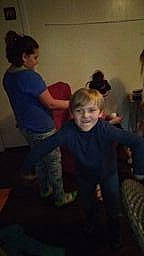 Dalton joined the competition — help win amazing prizes! baby, child, entertainment, event, flooring, fun, gesture, happy, joy, leg, leisure, mouth, person, play, room, sharing, sitting, smile, t_shirt, thigh