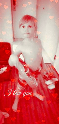 Dalton joined the competition — help win amazing prizes! art, barechested, bathing, carmine, chest, child, event, fictional_character, fun, fur, happy, jaw, lip, magenta, peach, person, pink, room, sitting, toddler