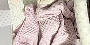 Sylvia is registered to the contest to win money with this photo: newborn, baby, sleeping, crib, blanket, pacifier, infant, sleep, cozy, soft, knitted_blanket, patterned_mattress, peaceful, child, indoors, rest, cute, small, wrapped, laying_down