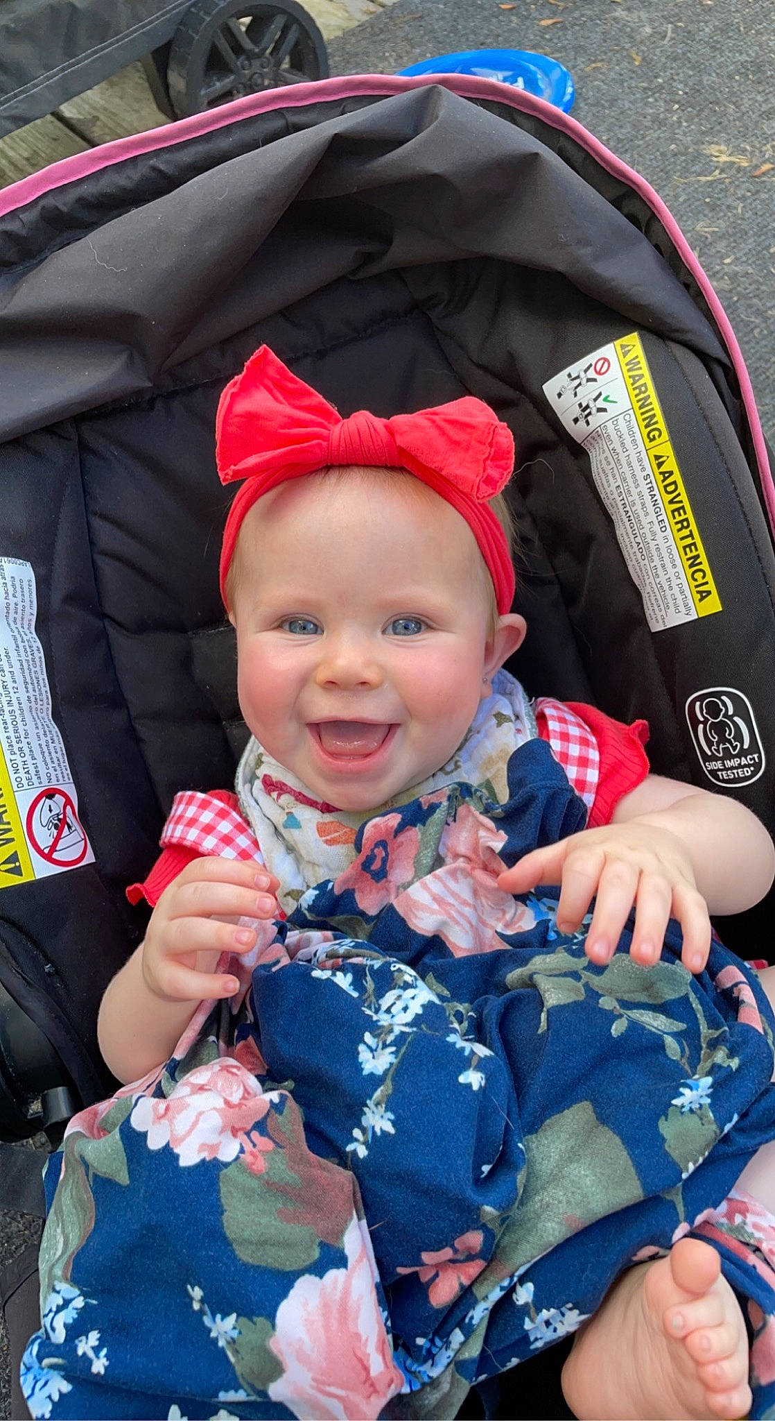 Oakley joined the competition — help win amazing prizes! baby, baby_toddler_clothing, beauty, blue, cheek, face, fun, happy, head, headwear, people, person, photograph, product, red, skin, sleeve, smile, snapshot, toddler