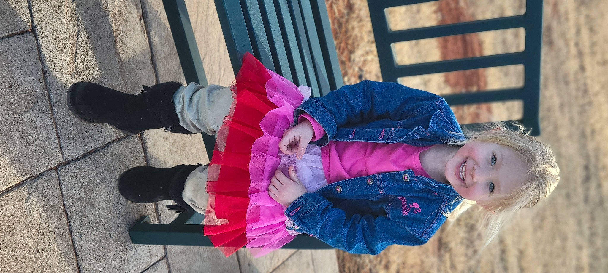 Heavenly joined the competition — help win amazing prizes! child, clothing, costume, electric_blue, event, fun, happy, human_leg, joy, leisure, magenta, person, pink, plant, purple, sitting, smile, tree