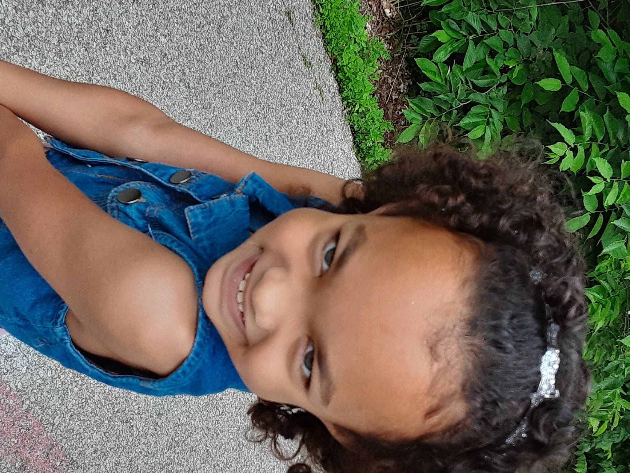 Brooklynne joined the competition — help win amazing prizes! black_hair, brown_hair, child, denim, electric_blue, eyelash, fashion_accessory, fun, grass, hair_accessory, happy, human_leg, joint, joy, leisure, lip, long_hair, pattern, people_in_nature, person