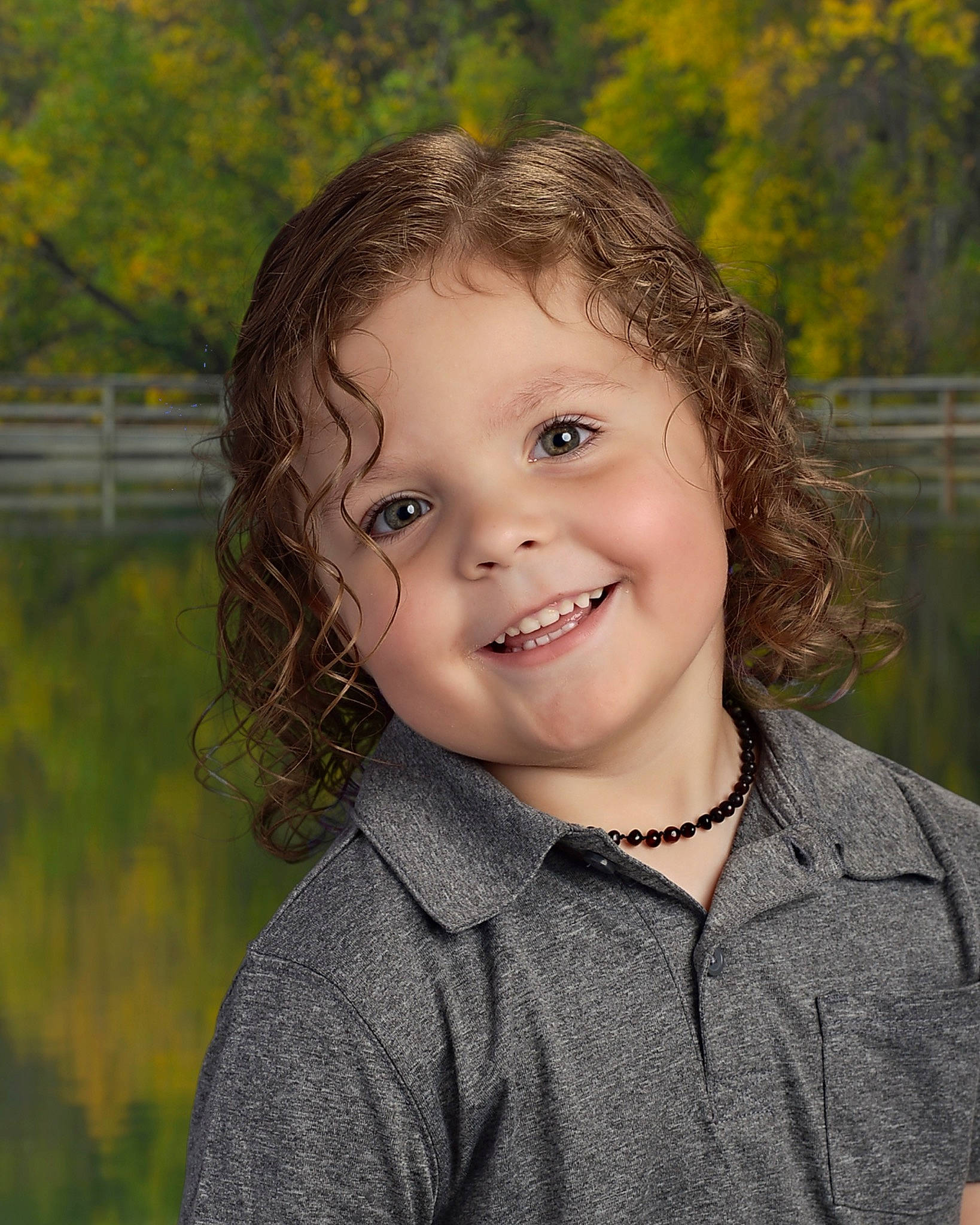 Ryker joined the competition — help win amazing prizes! blond, brown_hair, cheek, face, flash_photography, forehead, fun, gesture, grass, happy, iris, joy, leaf, lip, nose, people_in_nature, person, sleeve, smile, toddler