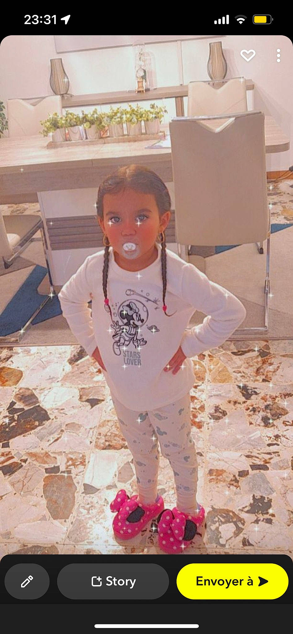 Shelsy participe au concours pour gagner de l'argent avec cette photo : carmine, chair, child, event, fashion_design, floor, flooring, fun, linens, mammal, pajamas, person, petal, room, sleeve, suit, t_shirt, textile, toddler, visual_arts