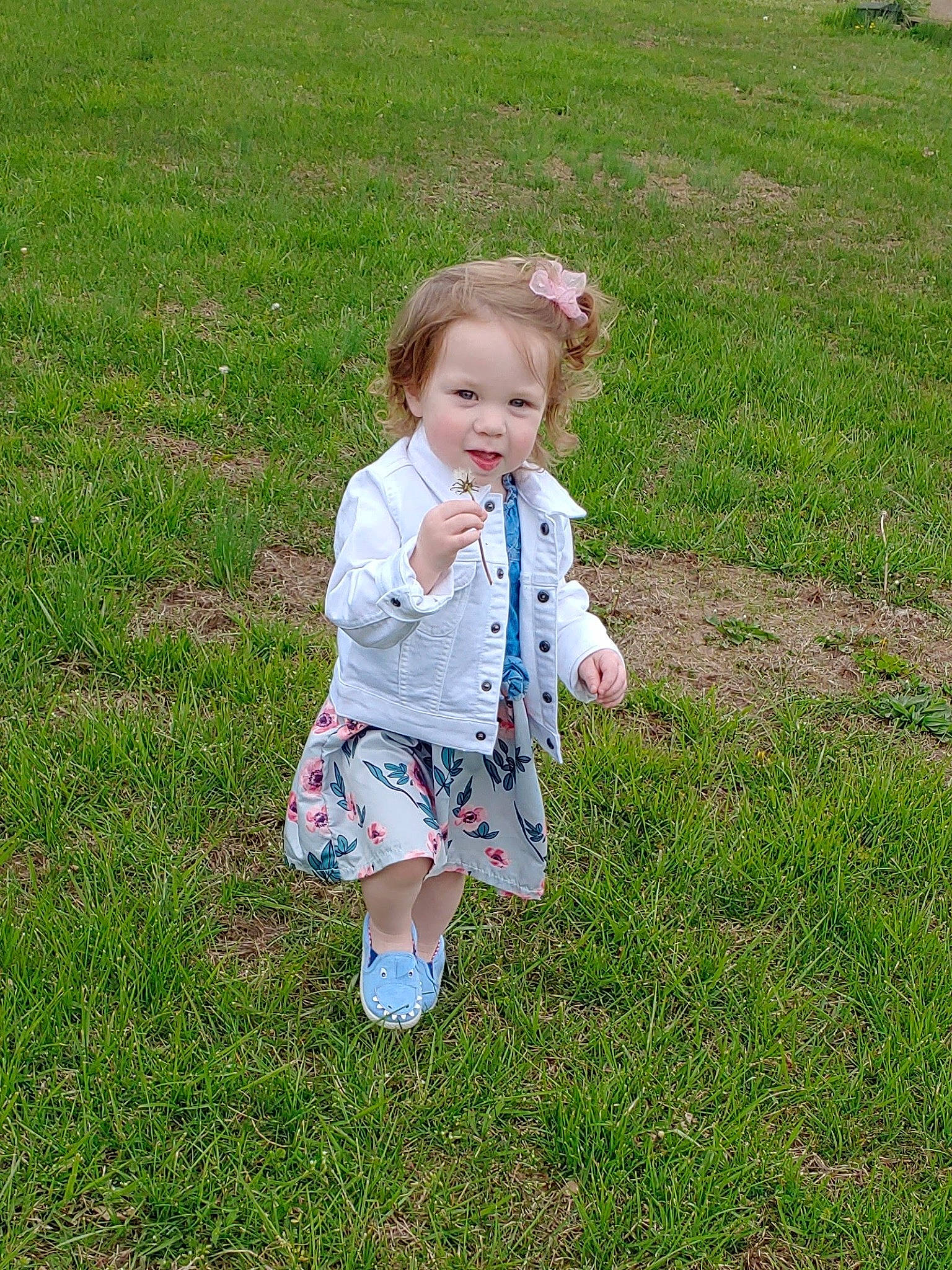 Lilian is registered to the contest to win money with this photo: baby, baby_toddler_clothing, botany, child, eye, fun, garden, grass, grass_family, grassland, groundcover, happy, lawn, meadow, pattern, people_in_nature, person, plant, prairie, recreation