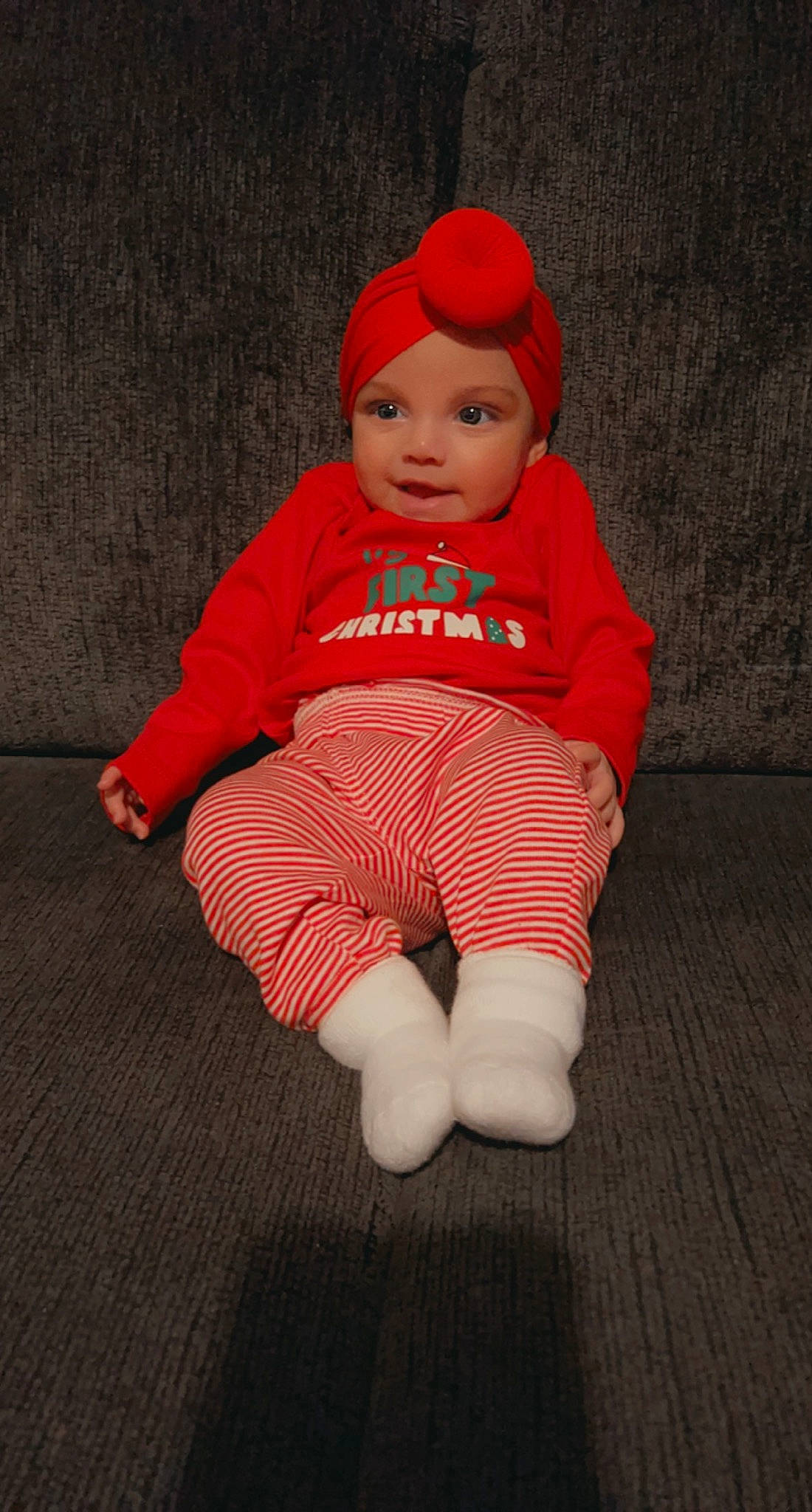 Jersey joined the competition — help win amazing prizes! baby, baby_products, baby_toddler_clothing, cap, cheek, comfort, eye, face, floor, flooring, head, headwear, human_body, lip, orange, person, sleeve, t_shirt, toddler, wood