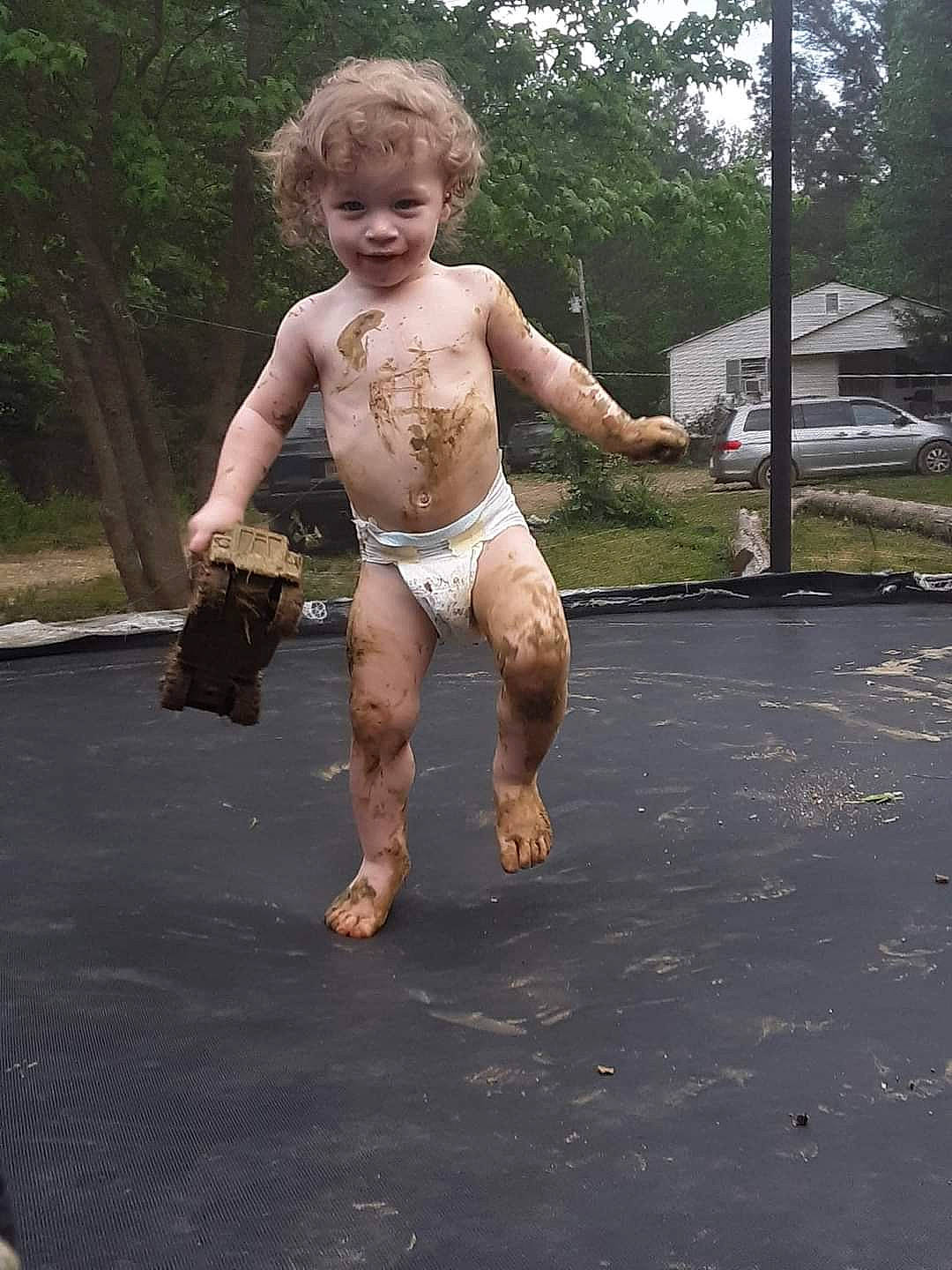 Danny joined the competition — help win amazing prizes! abdomen, asphalt, barechested, barefoot, chest, foot, grass, happy, human_leg, leisure, navel, person, plant, road_surface, thigh, thumb, toddler, tree, trunk, waist