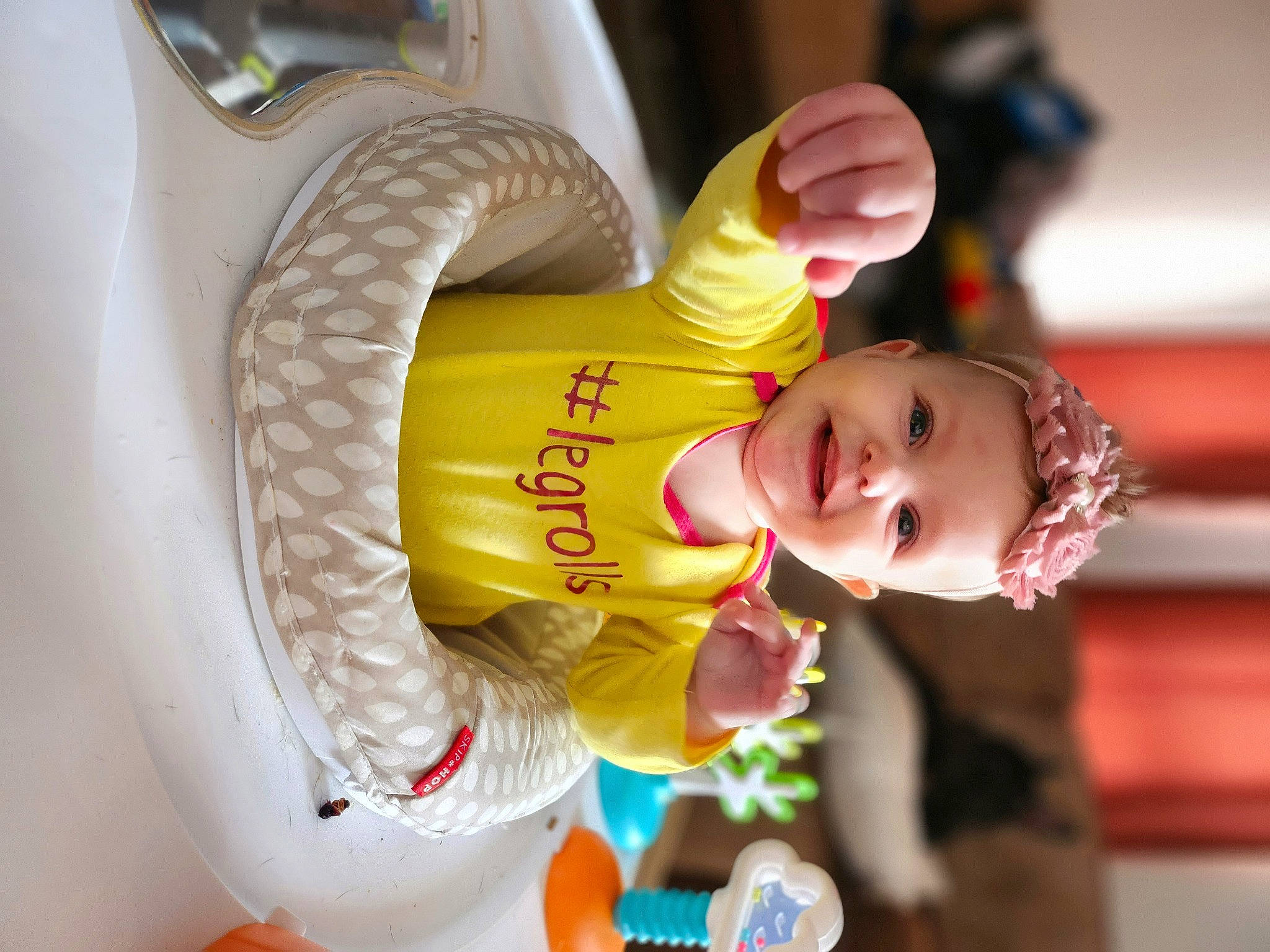 Alessandra joined the competition — help win amazing prizes! baby, baby_products, baby_toys, child, fun, happy, joy, leisure, person, product, recreation, smile, toddler, toy, vehicle_door