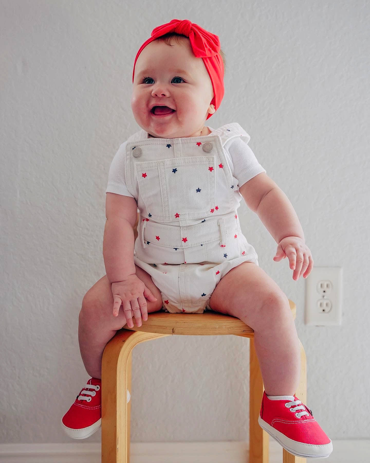 Isabella joined the competition — help win amazing prizes! baby, baby_toddler_clothing, clothing, comfort, face, happy, head, headwear, human_body, human_leg, knee, leg, person, pink, shirt, shorts, sleeve, smile, t_shirt, thigh
