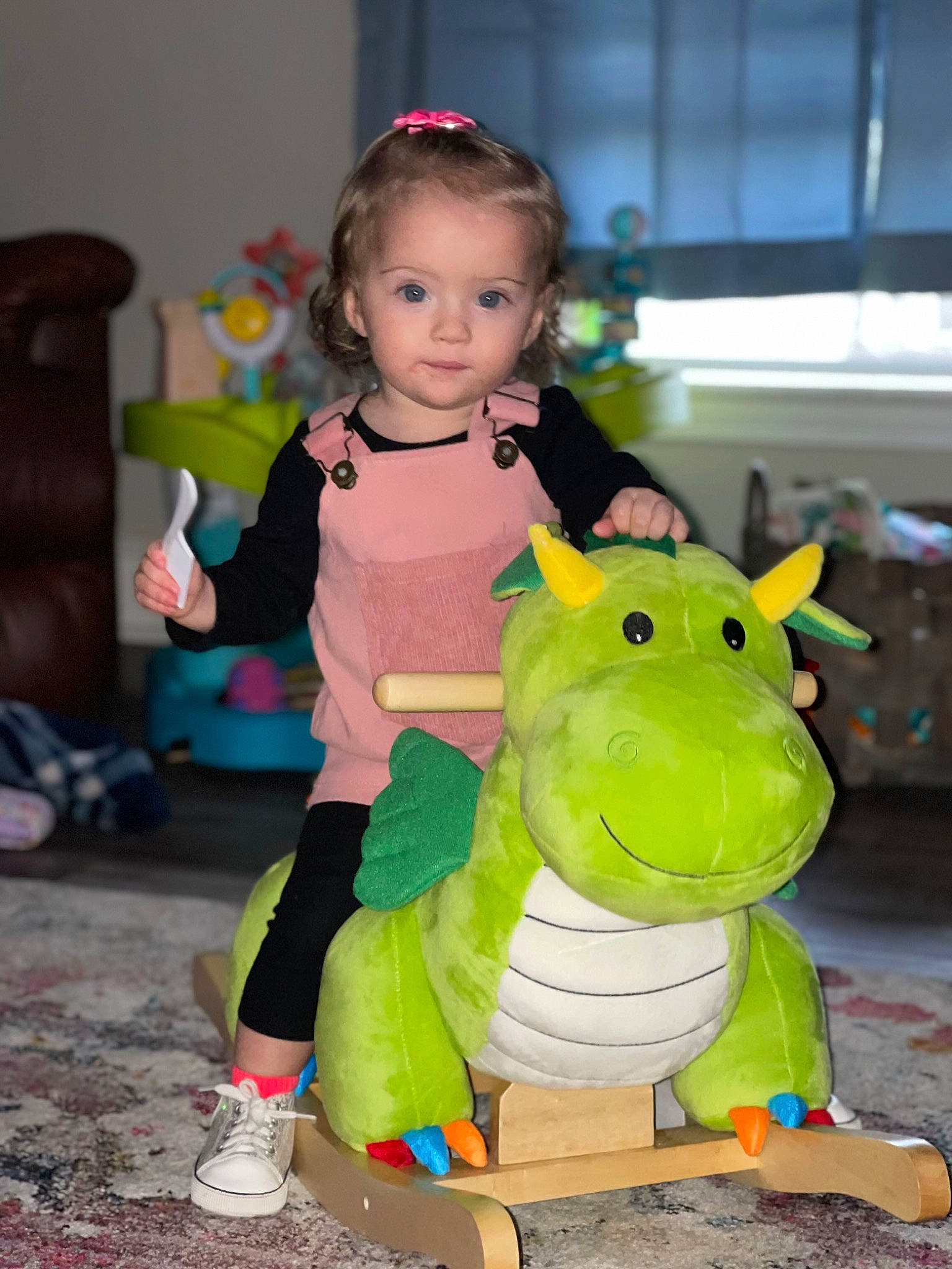 Callie joined the competition — help win amazing prizes! amphibian, animation, baby, baby_toddler_clothing, chair, child, costume, event, flooring, fun, happy, head, leisure, mammal, mascot, person, pink, plush, sitting, stuffed_toy