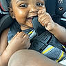 Nycere joined the competition — help win amazing prizes! child, toddler, baby, smiling, happy, car_seat, seatbelt, car, vehicle, portrait, indoors, daylight, face, eyes, hair, earrings, sleeveless_shirt, sitting, close_up, photography