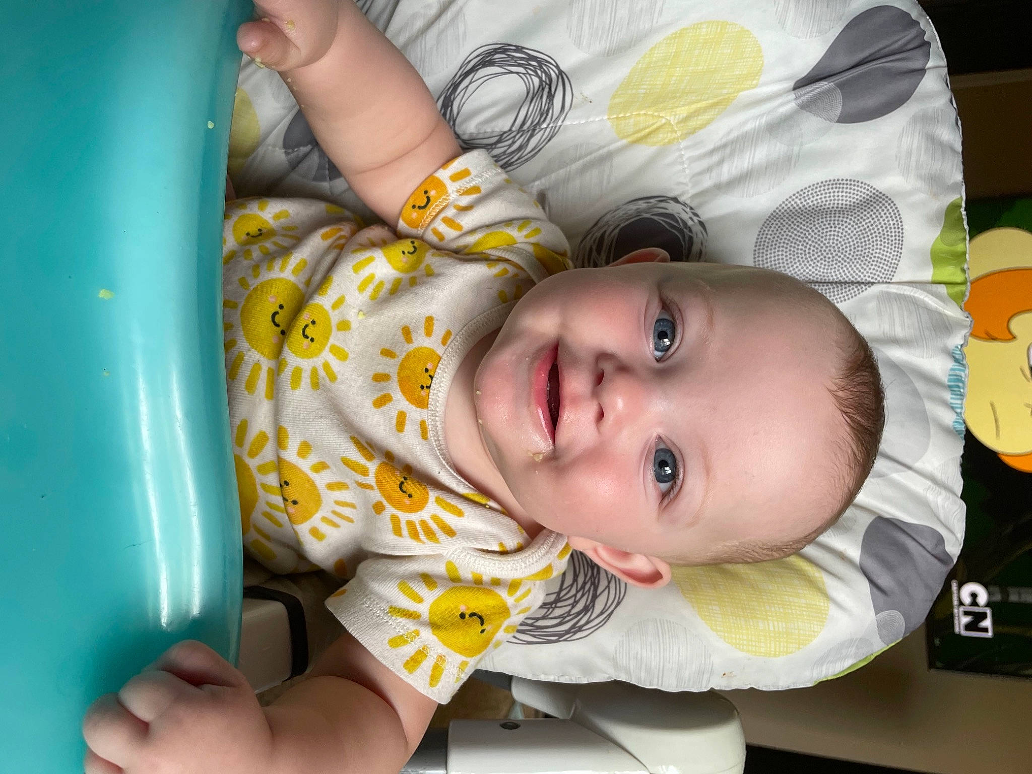 Raelynn is registered to the contest to win money with this photo: baby, baby_products, baby_safety, baby_toddler_clothing, baby_toys, cheek, child, comfort, facial_expression, fun, happy, iris, joy, person, room, skin, smile, textile, toddler