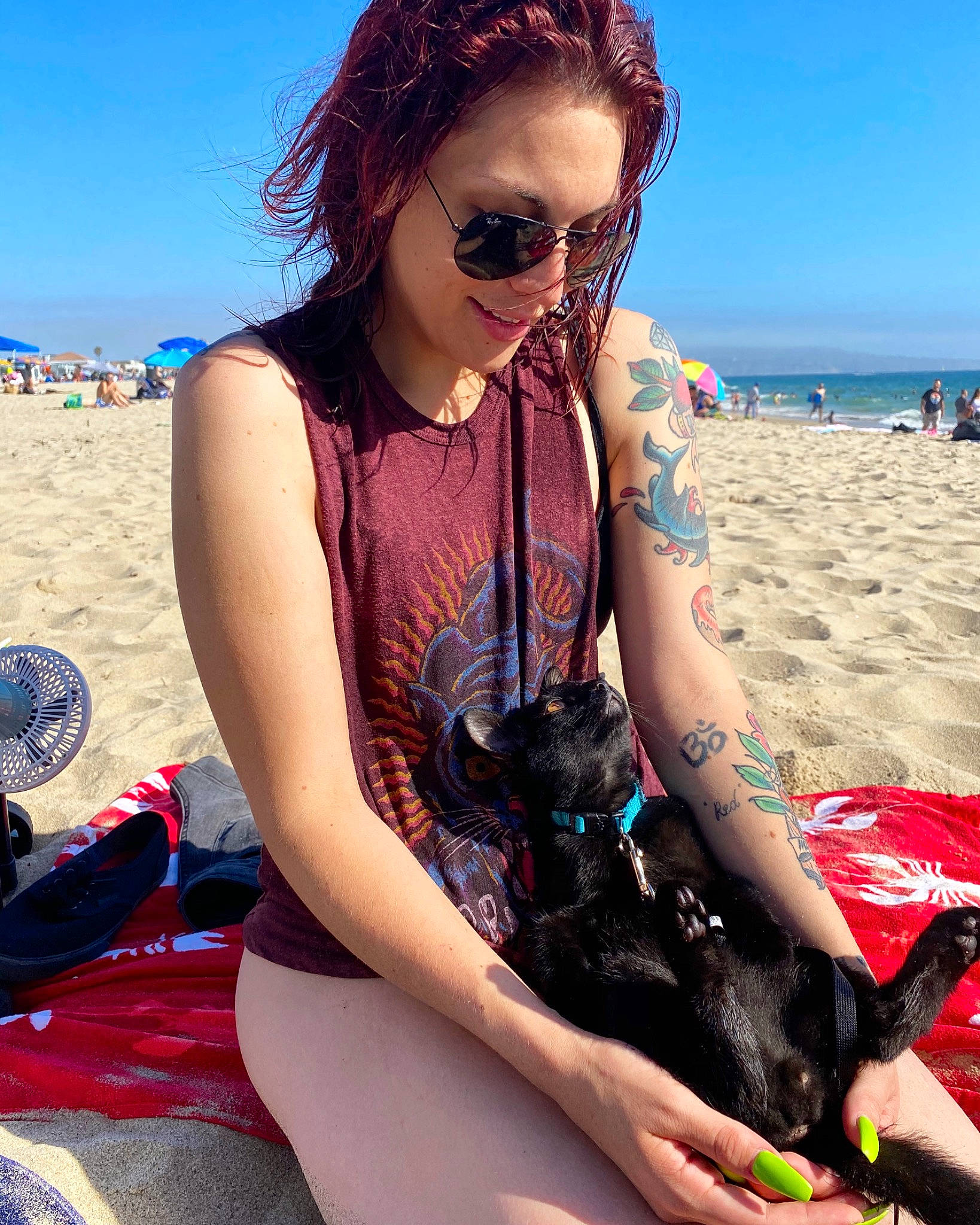 Guillermo is registered to the contest to win money with this photo: beach, cool, dog, eyewear, fun, glasses, goggles, holiday, leisure, people_on_beach, sand, sitting, slipper, summer, sun_tanning, sunglasses, tourism, travel, vacation, vision_care