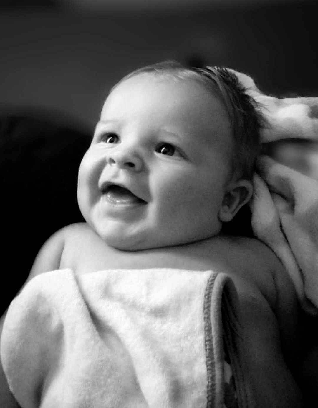 Jayce joined the competition — help win amazing prizes! baby, black_and_white, cheek, chin, eye, eyebrow, face, finger, flash_photography, gesture, hairstyle, happy, head, iris, lip, mouth, nose, person, skin, smile