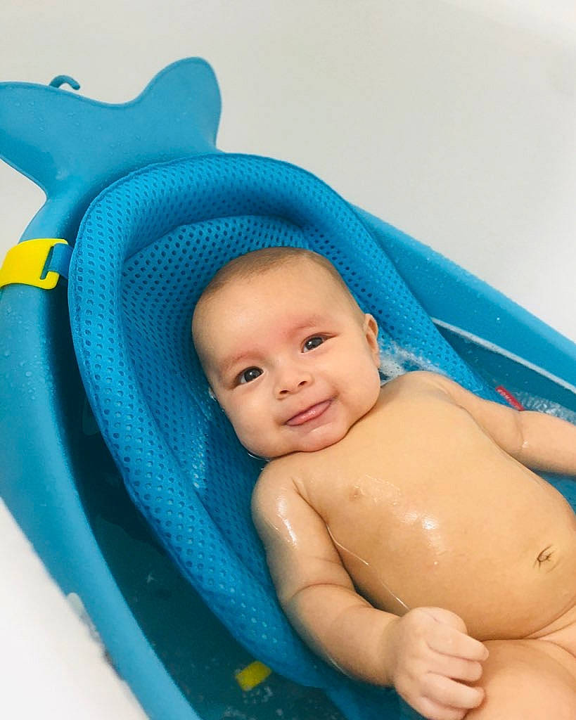 Gerardo joined the competition — help win amazing prizes! aqua, baby, baby_bathing, baby_float, baby_products, bathing, bathtub, blue, child, fun, joy, leisure, person, product, skin, smile, toddler, turquoise